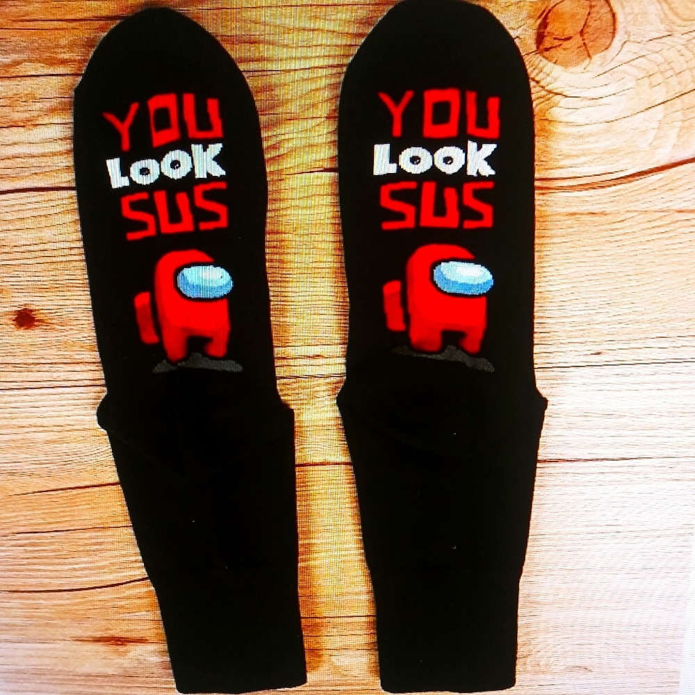 Among Us Socks Sox YOU LOOK SUS Funny Impostor | …